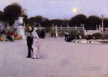 In the Luxembourg Garden John Singer Sargent Oil Paintings